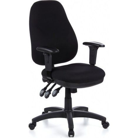 Siège de bureau / Siège pivotant ZENIT PRO, tissu noir hjh OFFICE