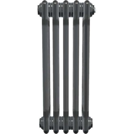 Bircham - Bare Metal Lacquer 4 Column Radiator H600mm  x W251mm