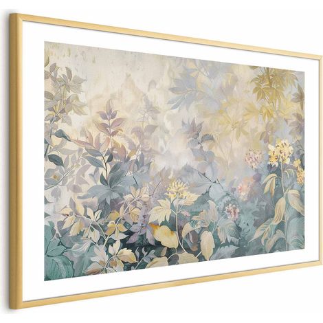 Poster – Wandteppichmuster mit bunten Blumen (1/4)