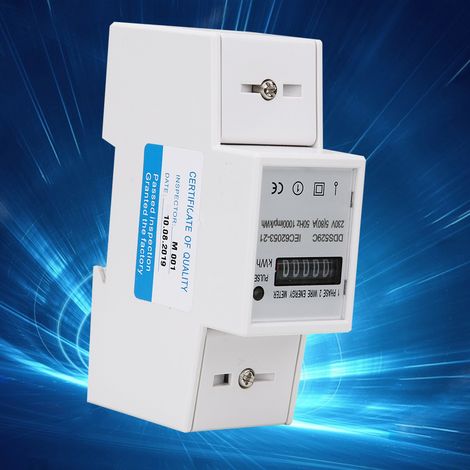 Compteur d'énergie monophasé 230 V DDS529C, montage sur rail DIN (1/5)