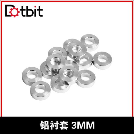Openbuilds Aluminum Column Flat Washer Bushing 3mm Aluminum Bushing Aluminum Isolation Column 3D Printer Accessories (1/4)