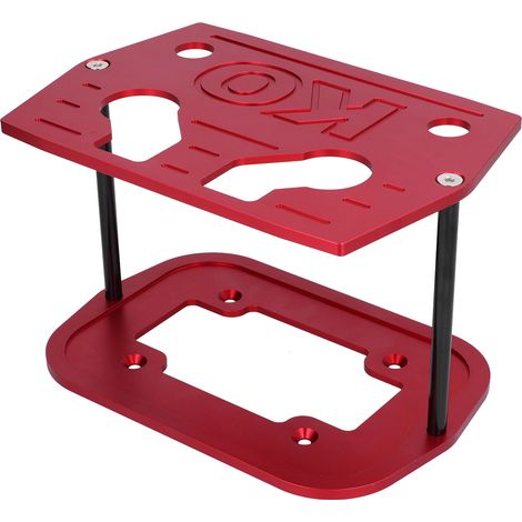 Support de fixation de batterie en aluminium fraisé boule, compatible avec batteries Optima 34/78, rouge (1/5)