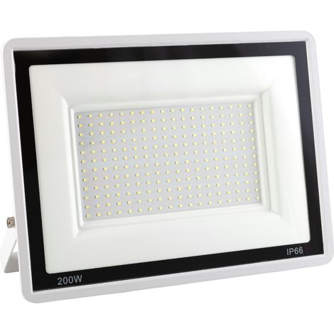Proiettore LED 200W 16.000Lm 6000ºK IP66 Dimmerabile 60.000H Finitura Bianca [LM-6016-W-CW]