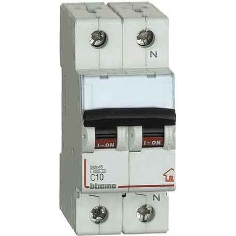 INTERRUTTORE MAGNETOTERMICO MODULARE BTICINO 1P+N Corrente 16A