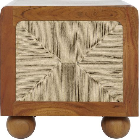 Table de nuit, table de chevet en bois coloris marron, naturel - longueur 50 x profondeur 40 x Hauteur 50 cm (1/5)