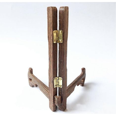 Présentoir à assiettes, support à assiettes de cuisine, support à assiettes en bois (1/5)