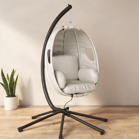 Fauteuil suspendu en verzinkter Stahl Polyester 117 x 95 x 180 cm (1/5)