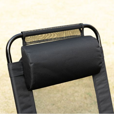 Stuhl Klappstuhl verstellbar 2er Set Stahl schwarz HAVRYA (1/4)