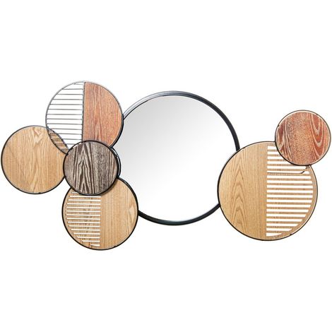Miroir Mural avec Applique Marron et Noir 4,5 x 123 x 63 cm (1/4)