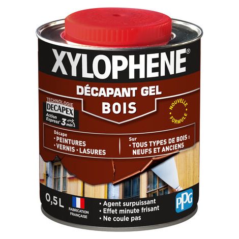 Xylophene Décapant gel bois 0,5 L - action rapide
