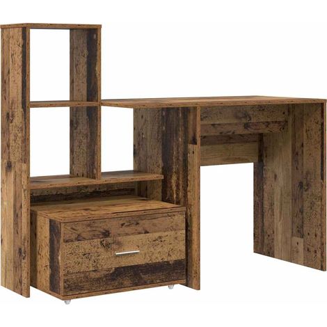 Maison Exclusive - Schreibtisch Altholz 131,5 x 50 x 106,5 cm Hol
