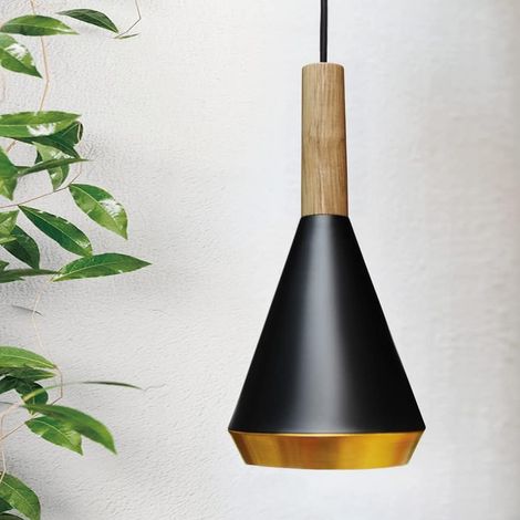 Lampe De Plafond Suspendue Avec Abat-Jour Style Rétro Industriel Pour Ampoules E27, Couleur Noir, à Choisir, Pour Salle À Manger, Couloir, Restaurant, Sous-Sol, Etc, 1 Paquet (1/5)