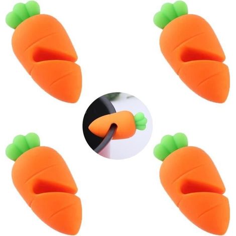 Couvercle de Pot Anti-déversement, 6Pcs Supports de Couvercle Anti-Déversement, Lève-couvercle pour Soupe en form de Carotte (1/4)