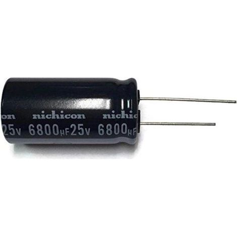 Condensatore elettrolitico 6800uf 25v 105a 18x36mm 6800mf25v105