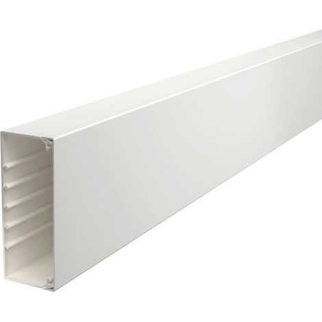 OBO Bettermann Canal de pared y techo con perforación de fondo 60x150x2000 Cloruro de polivinilo blanco puro RAL 9010, 6191231