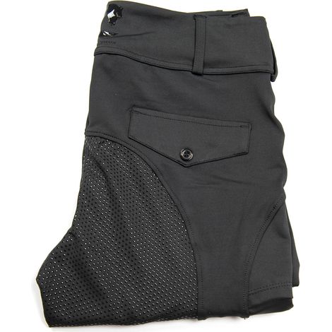 Oypla Coco Equestrian Black Ladies Horse Riding Jodhpurs Leggings - L (1/5)