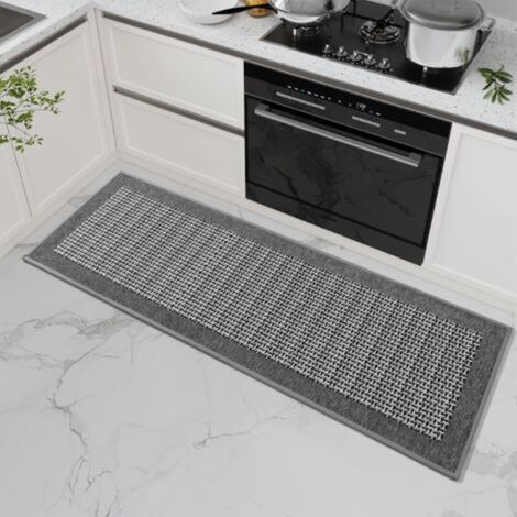 1 pièce (gris, 5080cm) tapis en caoutchouc antidérapant pour évier de cuisine, tapis absorbant lavable en machine (1/5)