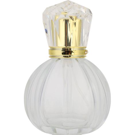 Flacon vaporisateur de parfum en verre rechargeable de 50 ml. vide. distributeur de parfum liquide 01 (1/5)