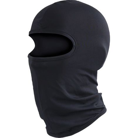 Casquette de cyclisme pour sports de plein air - Masque coupe-vent - Masque de protection UV - Masque intégral - Couvre-chef moto en soie glacée - Noir (1/5)