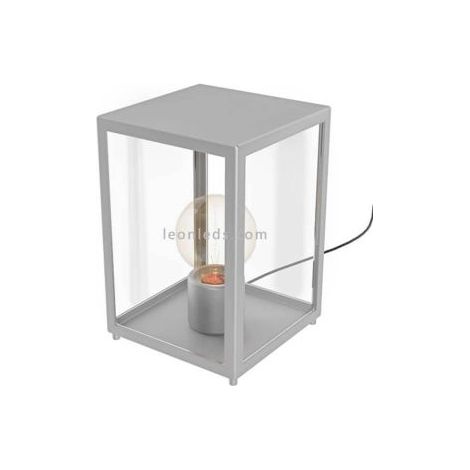 Eglo Iluminación Lámpara de sobremesa exterior IP44 cromo mate Alamonte (1/3)
