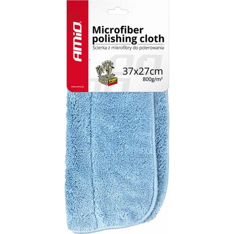 Paño de microfibra para pulir coches, 37x27 cm, 800 g/m2, amio-01620 (1/2)