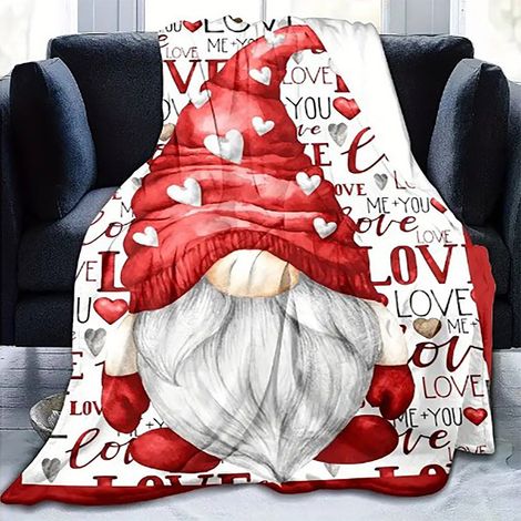 Plaid De Noël - Plaid En Flanelle Léger - 100 x 70 cm - Pour Canapé Lit Ou Extérieur - 1 Pièce (1/5)