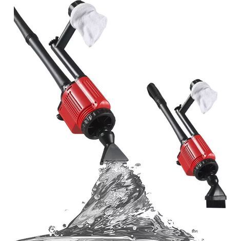 Changeur d'eau pour aquarium Pompe électrique pour aquarium Nettoyeur d'excréments de poissons Lave-sable et aspirateur de crottes - RWDivers accessoires pour aquarium (1/4)