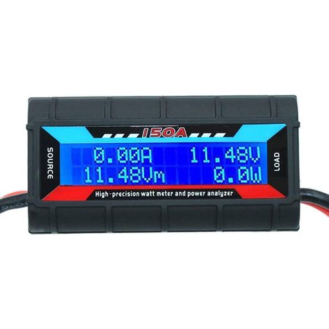 Analyseur de puissance 150A Wattmètre RC haute précision avec écran LCD numérique pour la tension (V) actuelle (A) (1/5)
