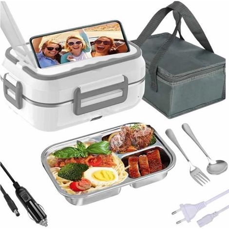 Lunch Box Chauffante - FOLAYA - 1.5L - 60W - Compatible 12V/24V/220V - Étanche (1/4)
