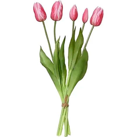 Bouquet Tulipes Roses Fleurs Artificielles Durables - Everlands