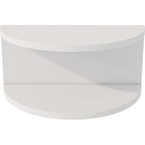 Table de chevet suspendue forme demi lune CAMELIA