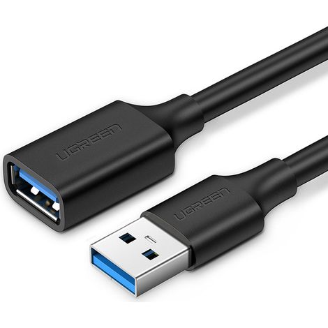 Cable D'extension Usb 3.0 - 5 Gbps - Compatible Retour Arriere Usb 2 0 1 1 1 0 - Pour Ordinateur Imprimante Disque Dur Externe Webcam - 1 Pièce (1/5)