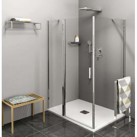 Polysan Zoom Line - Duschkabine 120 x 80 cm, L/R-Ausführung, Antidrop, Klarglas/Chrom ZL1312ZL3280 (1/5)