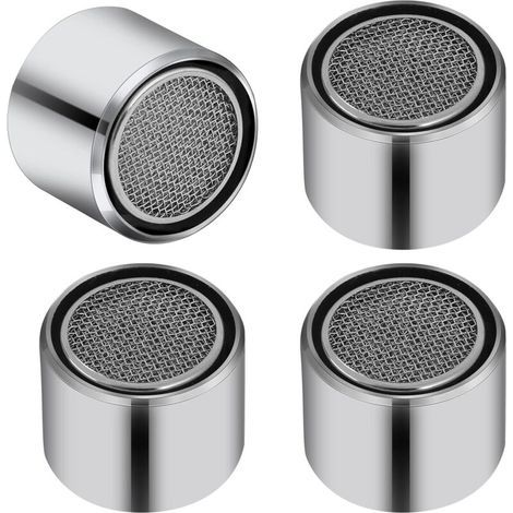 4 Pack Faucet Aerator M22 Sink Aerator Female Thread Kitchen Sink Aerator Faucet Filter with Gasket for Bathroom (1/4)