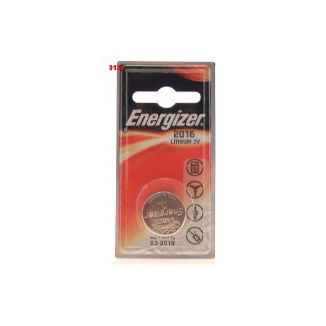 Pile bouton CR2016, 3V Lithium. (1/8)