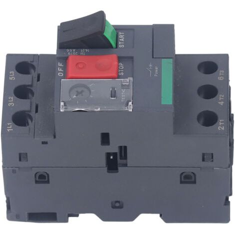 Disjoncteur moteur sur rail 35 mm, type thermomagnétique, protection contre les surcharges moteur, 690 V CA, GV2-ME07, 1,6-2,5 A (1/5)