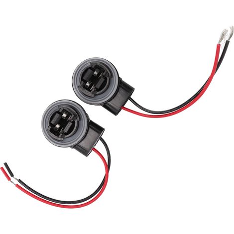 Lot de 2 douilles LED avec faisceau de câblage, léger, portable, pratique et résistant à la corrosion, pour phares de voiture, bateau et vélo. (1/5)