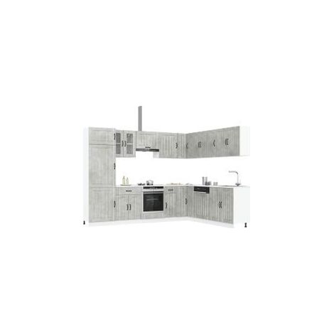 Ensemble d'armoires de cuisine 14 pcs Lucca bois d'ingénierie (1/5)