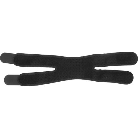 Sangle de Genou Réglable Confortable Respirante - Support Rotulien Antichoc pour Hommes et Femmes Noir (1/5)