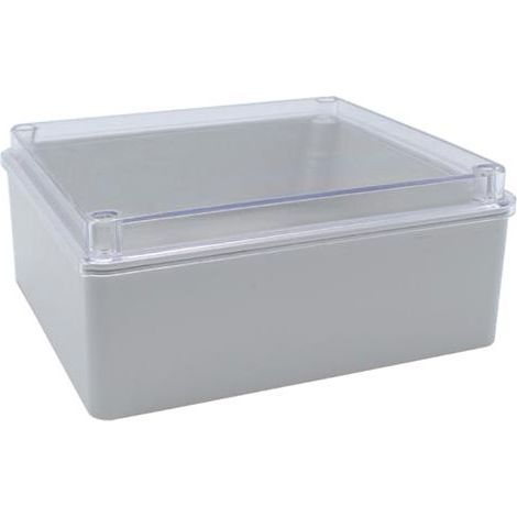 Boite de dérivation étanche IP67 150x110x70mm, avec couvercle transparent, bord lisse