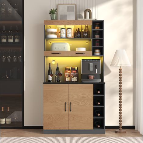 Schrank Aufbewahrung Möbel 100x47x187 cm OKMYHOME (1/5)