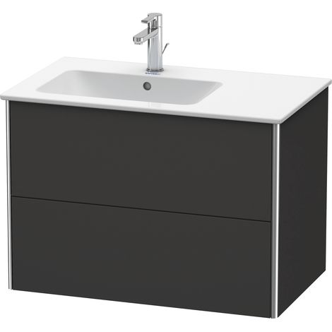 Duravit XSquare Meuble sous-lavabo suspendu, 2 tiroirs, vasque à