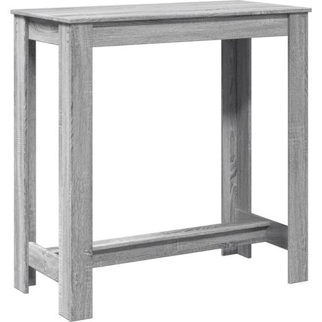 Maison Exclusive - Mesa alta de bar madera ingeniería gris Sonoma