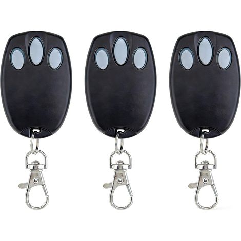 Chamberlain Lot de 3 télécommandes de rechange pour porte de garage Chamberlain 94335E, 84335E, ML500, ML700, ML850, Merlin+ C945, C840 Security, 433,92 MHz (1/5)