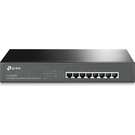 TP-Link TL-SG1008MP switch di rete Non gestito Gigabit Ethernet (10/100/1000) Supporto Power over Ethernet (PoE) Nero