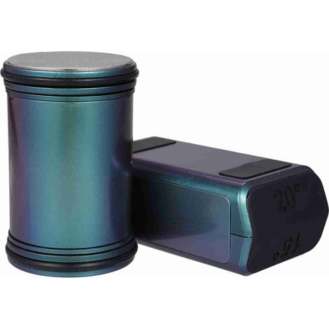 Rollenmesserschärfer – Schärfwerkzeug mit Diamant- und Keramikscheiben für Stahl jeder Härte, 15 und 20 Grad magnetischer Winkelbasis für Küchenmesser, Kochmessersets, Scheren (blau)