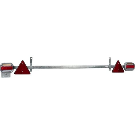 JBM 54161 Barra portaluci per rimorchio estensibile riflettente