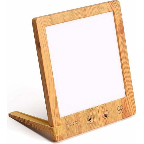 Lampe Luminothérapie - 10000 Lux - Sans UV - Commande Tactile Réglable - Pour Bureau Maison Café - USB-C - 1 Pièce (1/5)