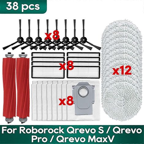 For Roborock Qrevo Pro/Qrevo MaxV/ Qrevo S Robot Vacuum Cleaner Parts (1/5)