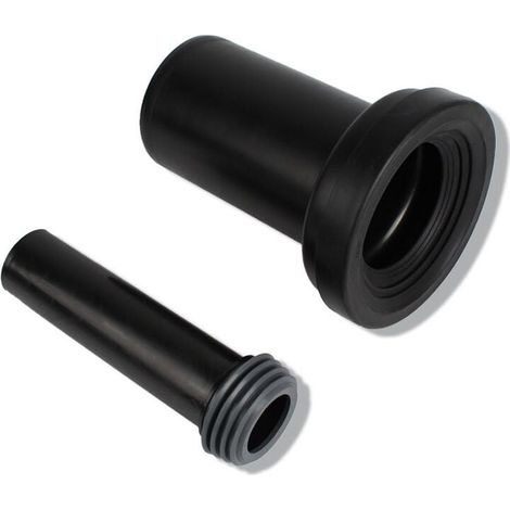 Lauwexe – 2-teiliges Wand-WC-Anschlussset – Dickwandiges PVC-Abflussrohr – Hohe Druckbeständigkeit – Vergrößerter Innendurchmesser (1/5)